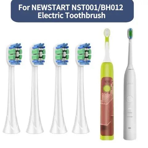 Replacement Toothbrush Head For NEWSTART NST001/BH012 Sonic Electric Toothbrush Soft DuPont Bristle Tooth Brush Head,4/8/16pcs