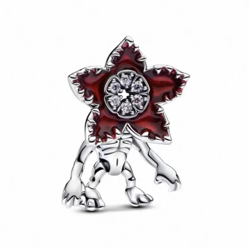 Hot Charms Plata De Ley Monster Activity Flowers Pendant Beads 925 Silver Women's Bracelets Bangles Original DIY Jewelry Gift