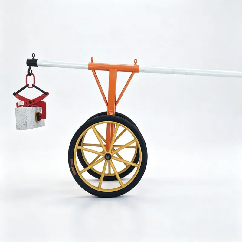 Manual Metal Curbstone Lifter Stone Carrier Trolley Heavy Duty Granite Block Lifting Tool Durable Labor Saving Portable Building