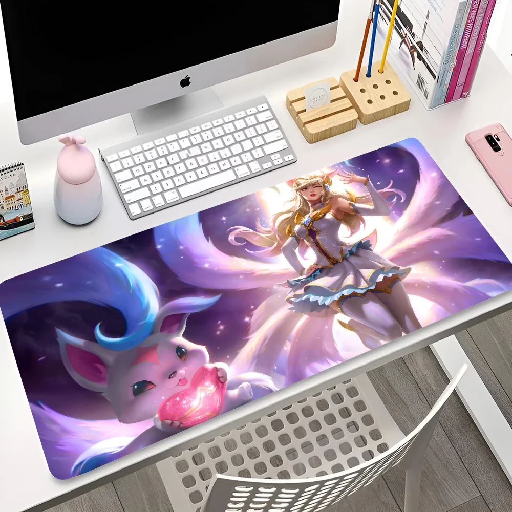 

1pc Ahri League Of Legends Mouse Pad Desk Mat With Pad Gaming Accessories Prime Gaming XXL Keyboard Pad Padding Mat