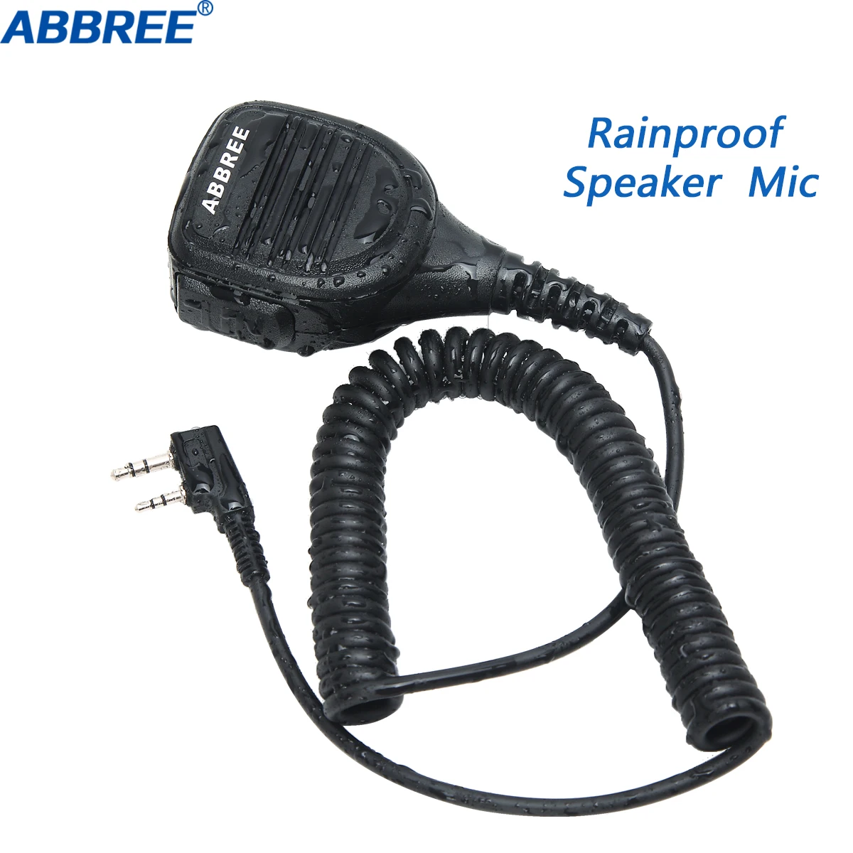

ABBREE AR-760 Walkie Talkie Rainproof Speaker Mic Microphone with PTT For Baofeng UV-5R Mini UV-32 21 TYT TH-380 Two Way Radio