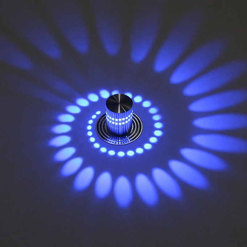 LED Wall Light Spiral Hole Wall Lamp Surface Install LED Light Luminaire Lights Home Decoration porch office bars Lighting