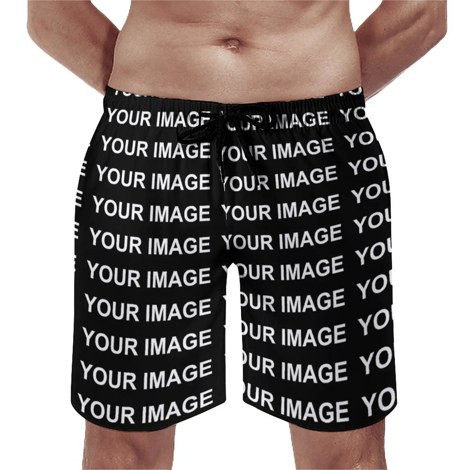 Board Shorts Your Image Customized Swimming Trunks Custom Made Design Men's Quick Dry Running Trendy Plus Size Beach Shorts