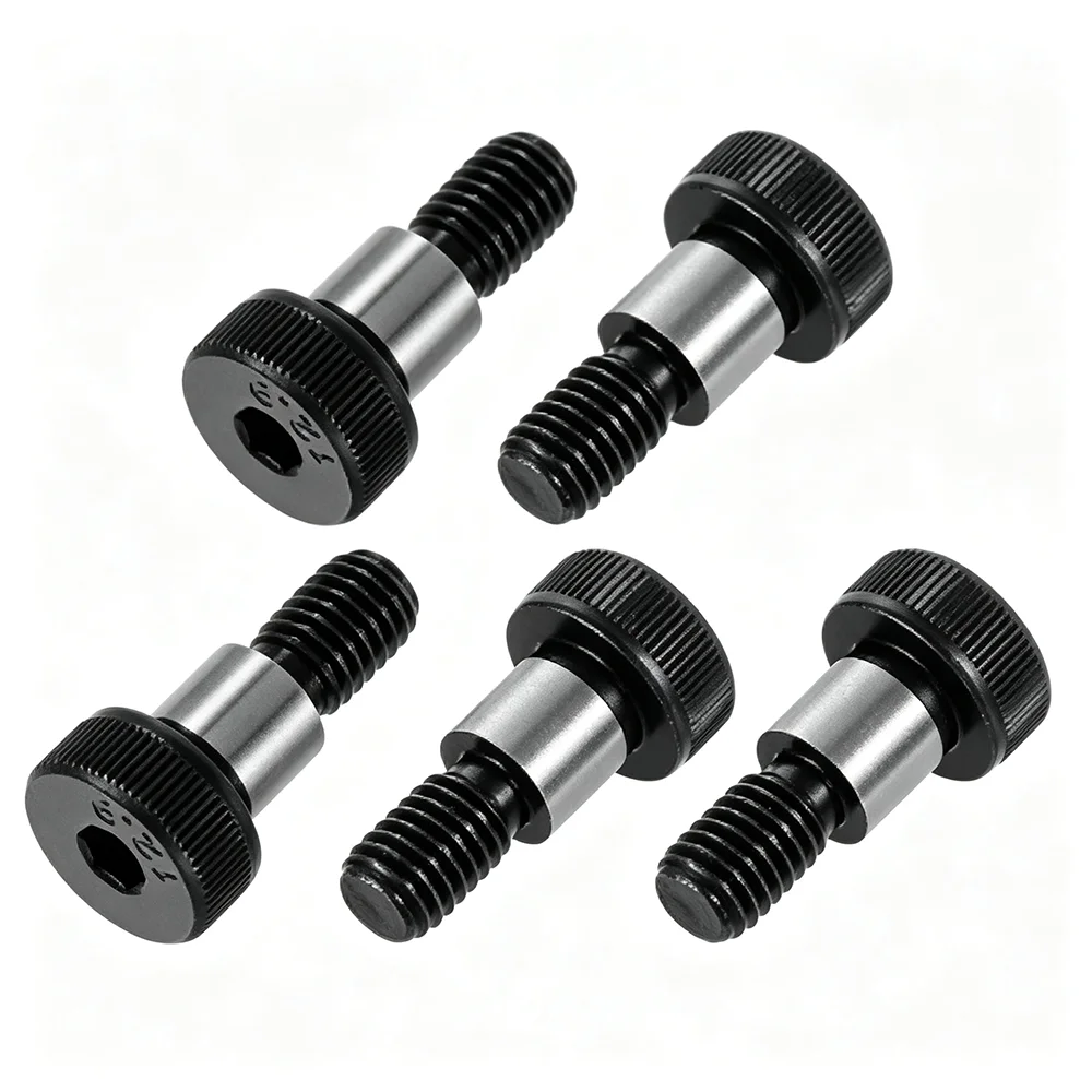 5Pcs Steel Hexagonal Socket Screw 12.9 Grade High Strength with Equal Height Screw Shoulder Limit Bolt M5 M6 M8