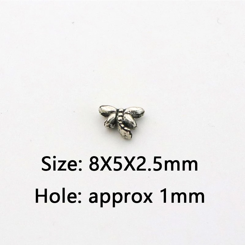 Mix Tibetan Silver Gold Color Small Dragonfly Metal Spacer Loose Bead For Jewelry Making Diy Bracelet Accessories Wholesale