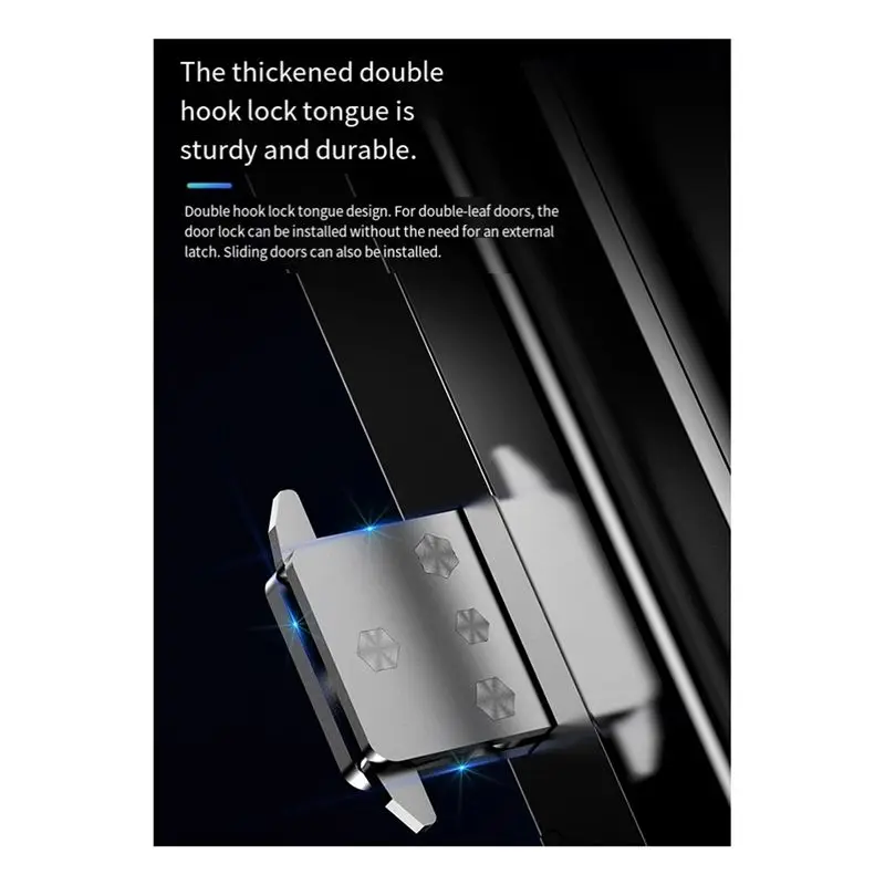 [A92Z!NEW】 Tuya Smart Lock 3D WIFI For Glass Door Lock–Camera Fingerprint Face Recognize Card Password Biometric Key App Unlock