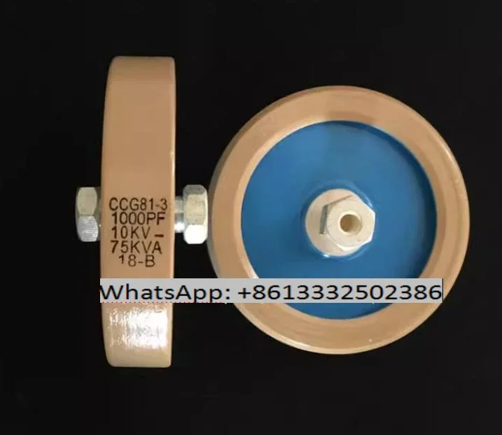 Round ceramics Porcelain high frequency machine new original high voltage CCG81-3 1000PF 10KV 75KVA