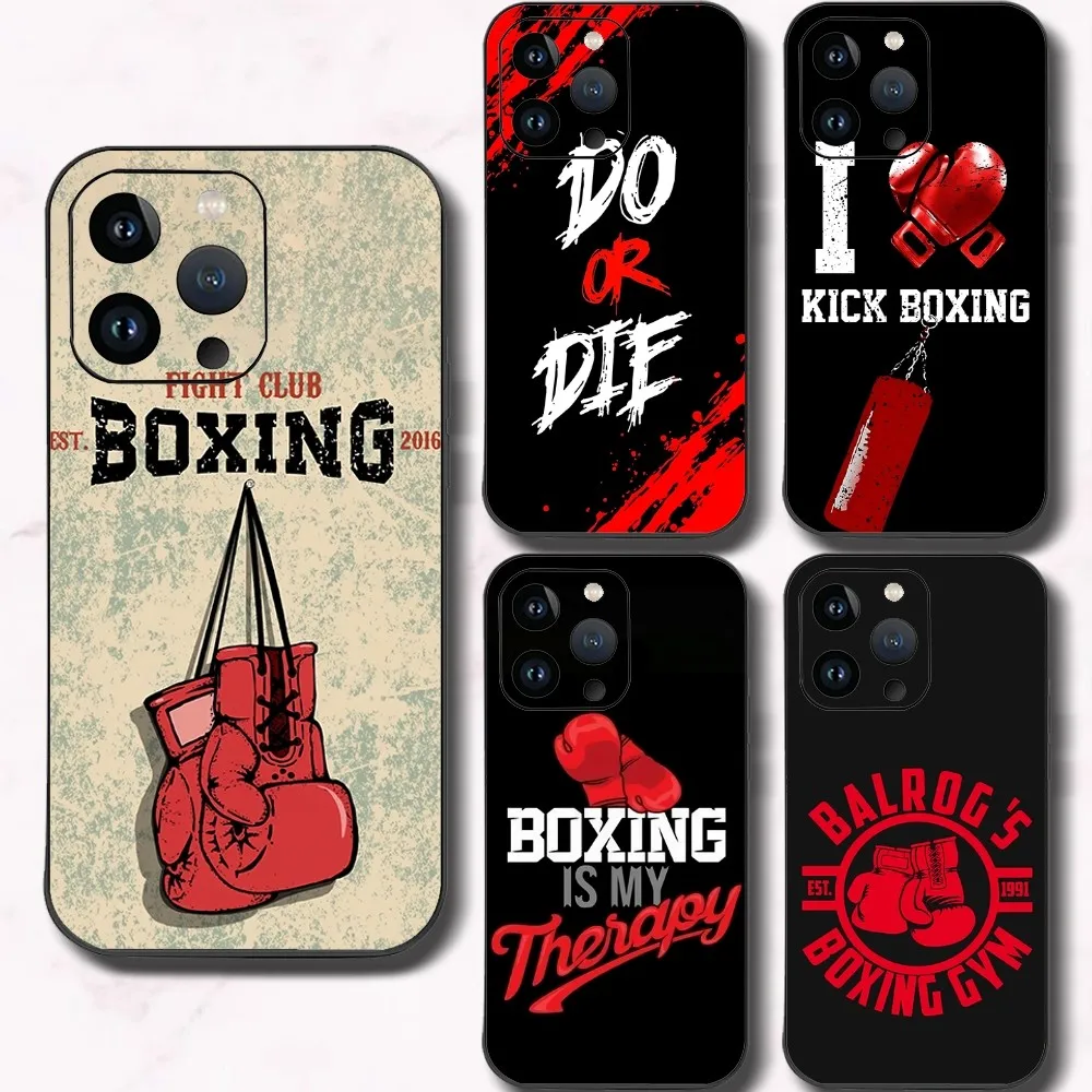 Boxing Sport Victory Gloves Phone Case For Iphone 15 11 13 14 Pro Max 7 8 Plus X Xr Xs Max Se2020 12mini Cover Case