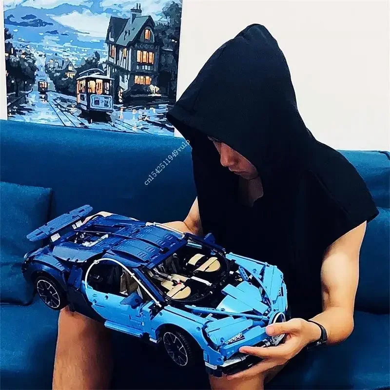 

Super Racing Car Bugattied Chiron 1:8 Model Static Building Blocks 42083s Bricks Kids Toys For Children Birthday Gifts 3599 Pcs