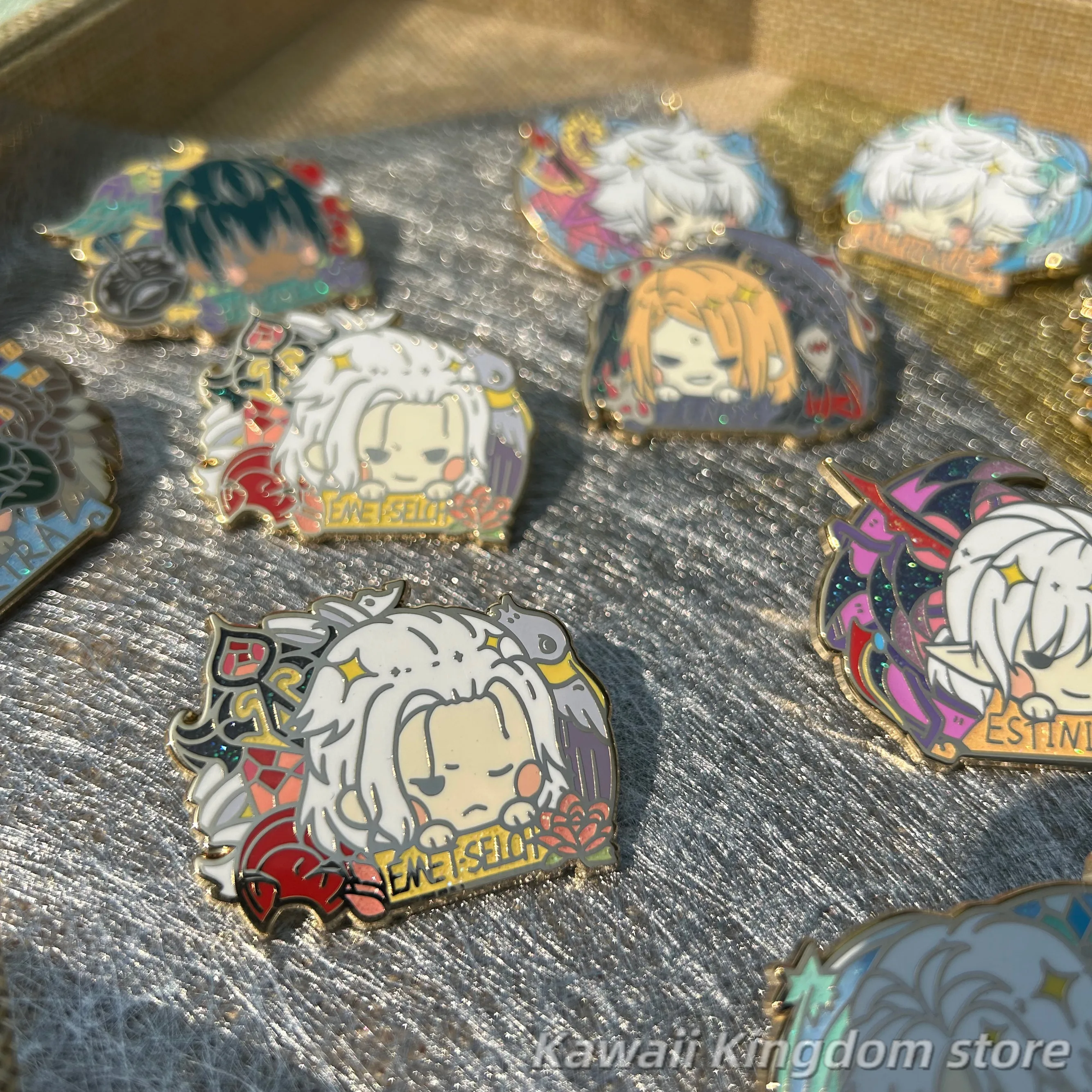 Game Final Fantasy XIV FF14 Hades Hythlodaeus Cartoon Metal Badge Brooch Pin Collection Itabag Button Anime Props Xmas Gifts