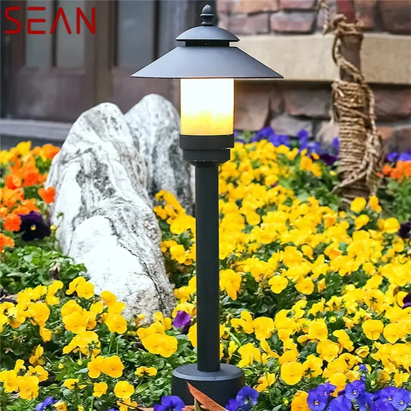 SEAN Lámpara de césped contemporánea para exteriores, LED, eléctrica, impermeable, Villa, jardín, patio, distrito, cuarto residencial, lámpara de césped ﻿