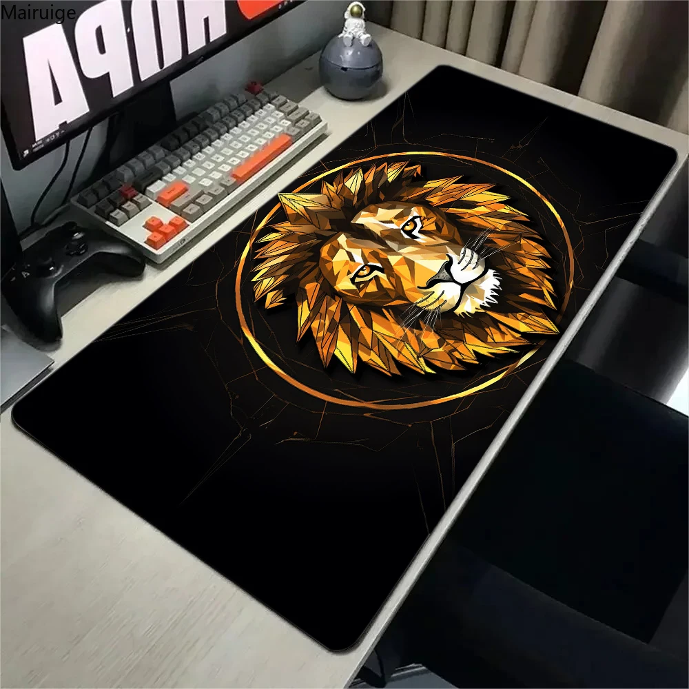 Cartoon lion pattern Mouse Pad Mousead Anti-wrinkle Non Slip Rubber Extended Desk Mat Laptop Gamer Cabinet HD Keyboard Rug XXL