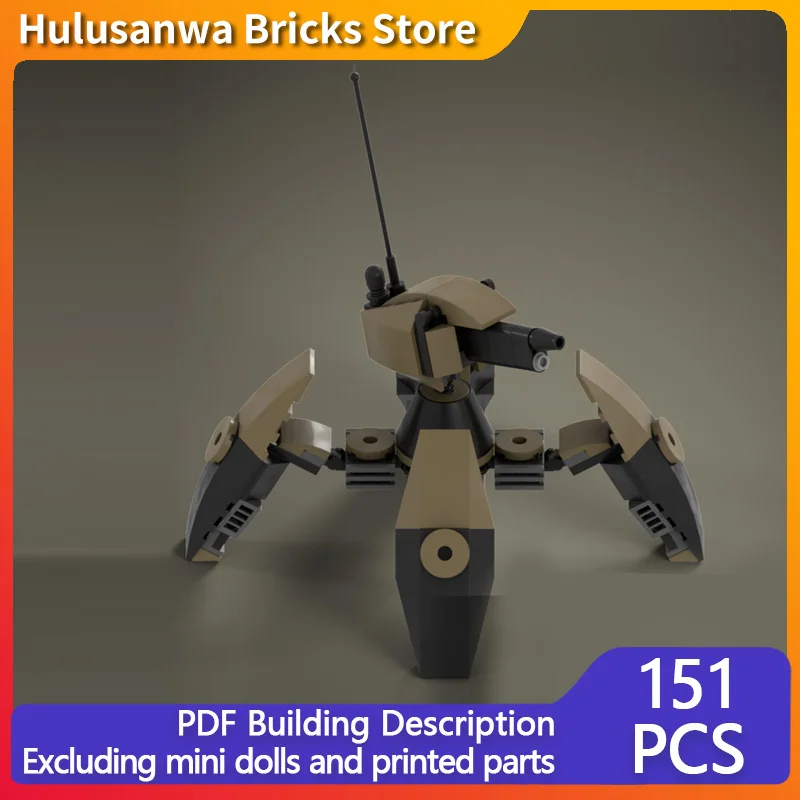 

Walking Mecha Robot Model MOC Building Bricks War Equipment Modular Technology Gifts Holiday Assemble Children Toys Suit