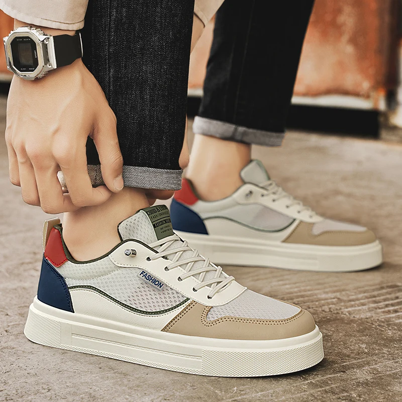 Scarpe da skate estive da uomo in mesh traspirante_voghion.com