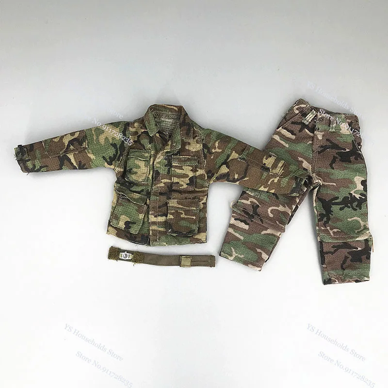 Multi-Stijlen 1/6 Man Soldaat Militaire Camouflage Combat Jas Broek Hoed Polshorloge Decoratie Accessoire Fit 12 "Actie Figuur