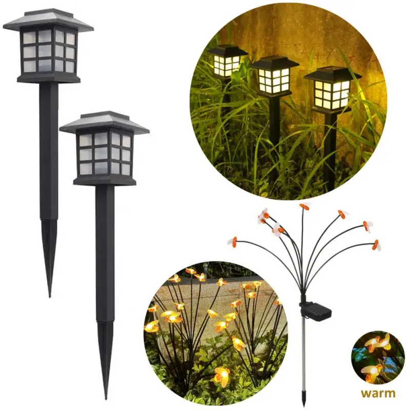 

2 Pack Solar Yard Lights Bright Lawn Lights Outdoor Waterproof Led Solar Pathway Lights Landscape Path Lights