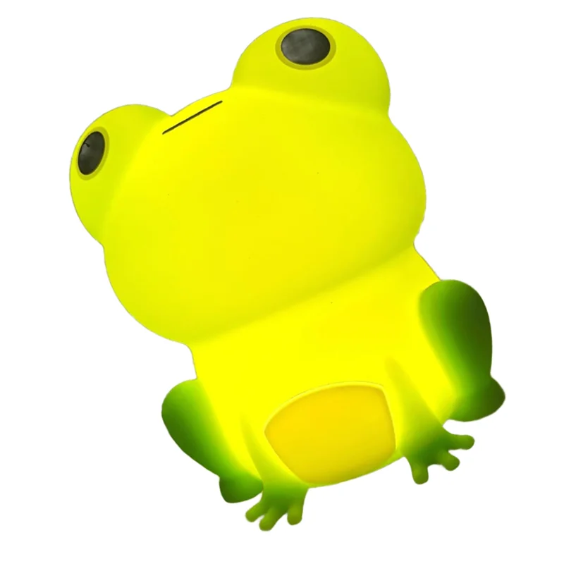 ABJN-Kids' Bedroom Decor, Cute Silicone Nursery Rechargeable Dimmable Bedside Lamp, Frog Night Light, Gifts