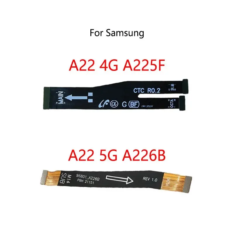 

5 шт./лот для Samsung A22 4G A225F 5G A32 A325F A42 A52 A72 A725F: кабель для подключения ЖК-дисплея к материнской плате, гибкий кабель для основной платы