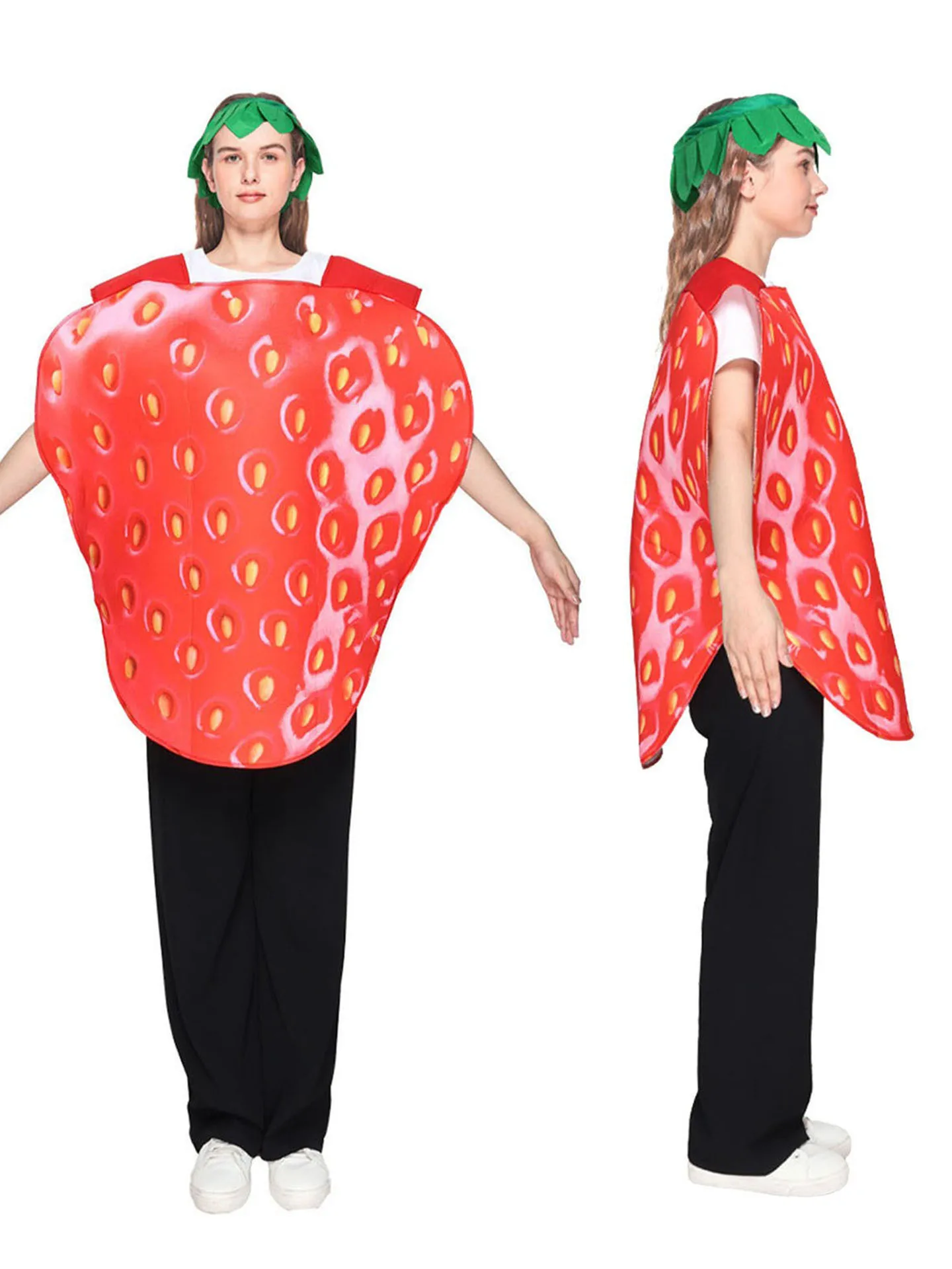 Halloween Costume Fruit Party Stage Performance Polyester Gown Watermelon Pineapple Tomato Orange Banana Costume view 4