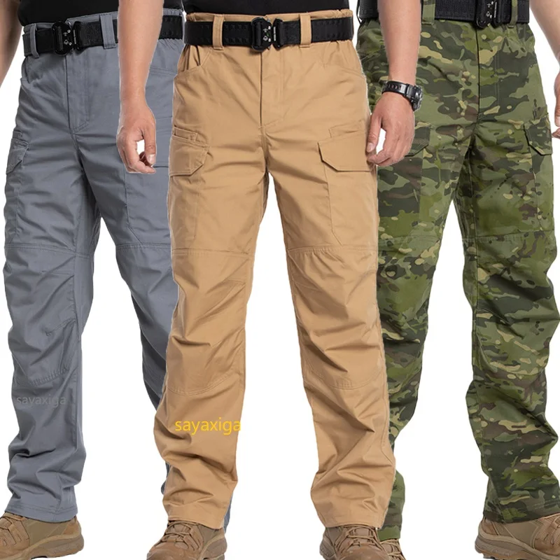 

Tactical Cargo Pants Men Combat Trousers Pants Multiple Pockets Working Hiking Casual Men's Trekking Trousers Outdoors Trousers