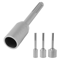 T Post Driver 5 Pits Shank Steel Fence Post Driver Hand Post Pounder Hammer Drill Attachment 20cm Length