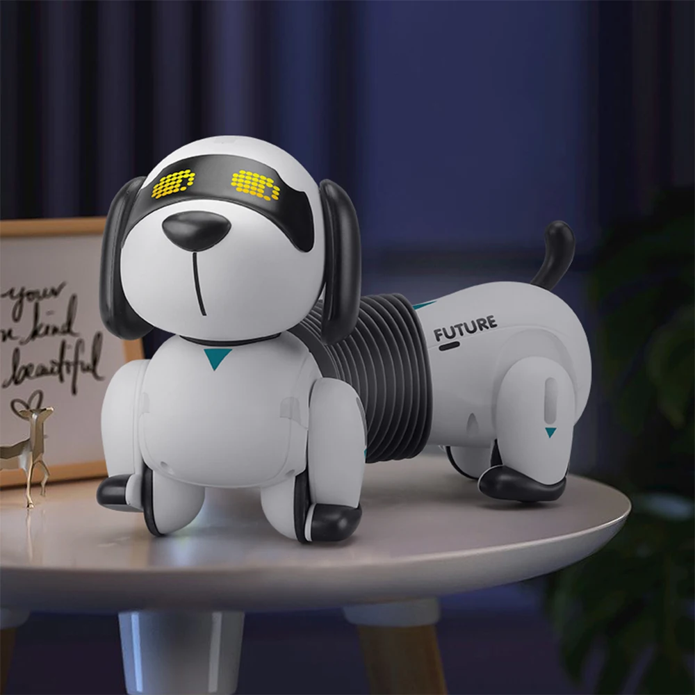 New Toy Dog Ai Intelligent Robot Dog Voice Dialogue Programming Interaction Will Bark Will Walk Simulation Toy Dog Boy Girl Gift