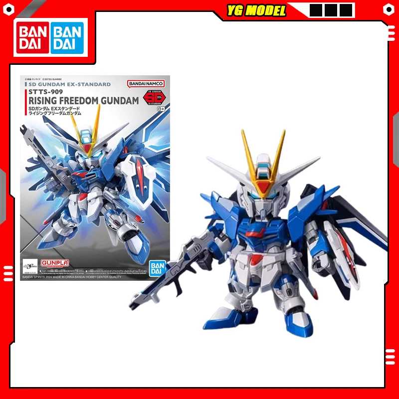 

BANDAI SD Gundam EX Standard EX-STANDARD RISING FREEDOM GUNDAM Model Kit Assembly Strike Wing GUNDAM Action Figures Original