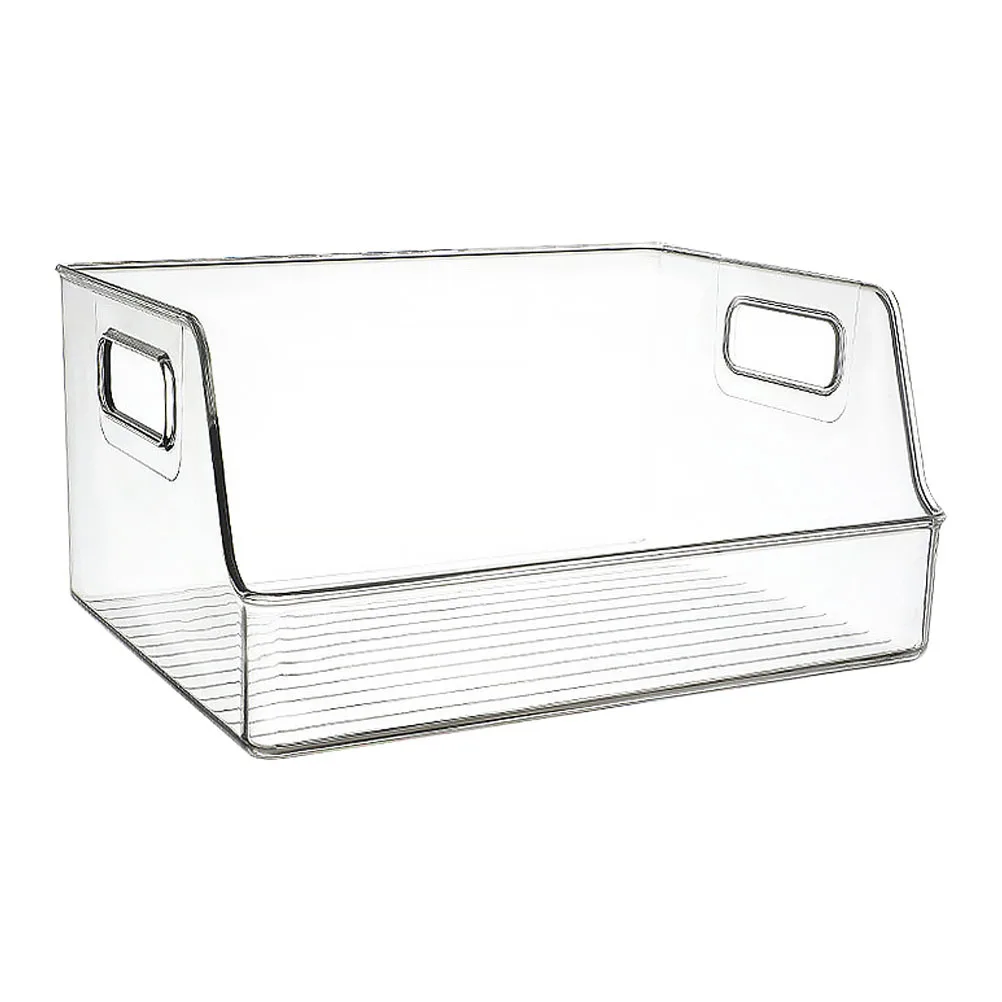 Clear Book Bin Compact Folding Design Ideal for Pantry Kitchen Cabinet Storage Keep Things Tidy At Home Or School Bins