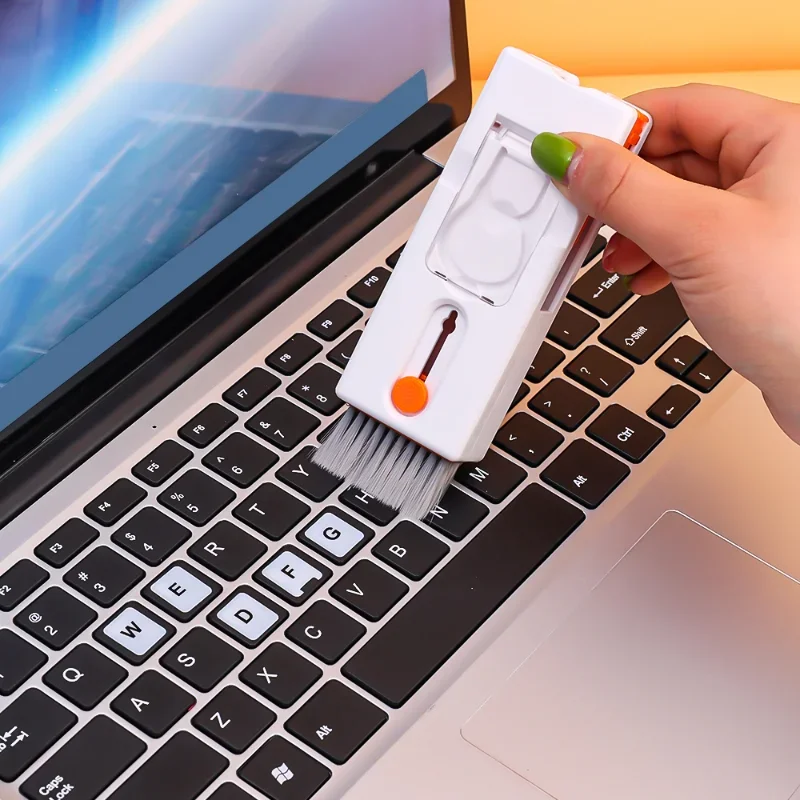 11-in-1 Computer Keyboard Cleaner Brush Kit Earphone Cleaning Pen For Headset iPad Phone Cleaning Tool Cleaner Keycap Puller Kit