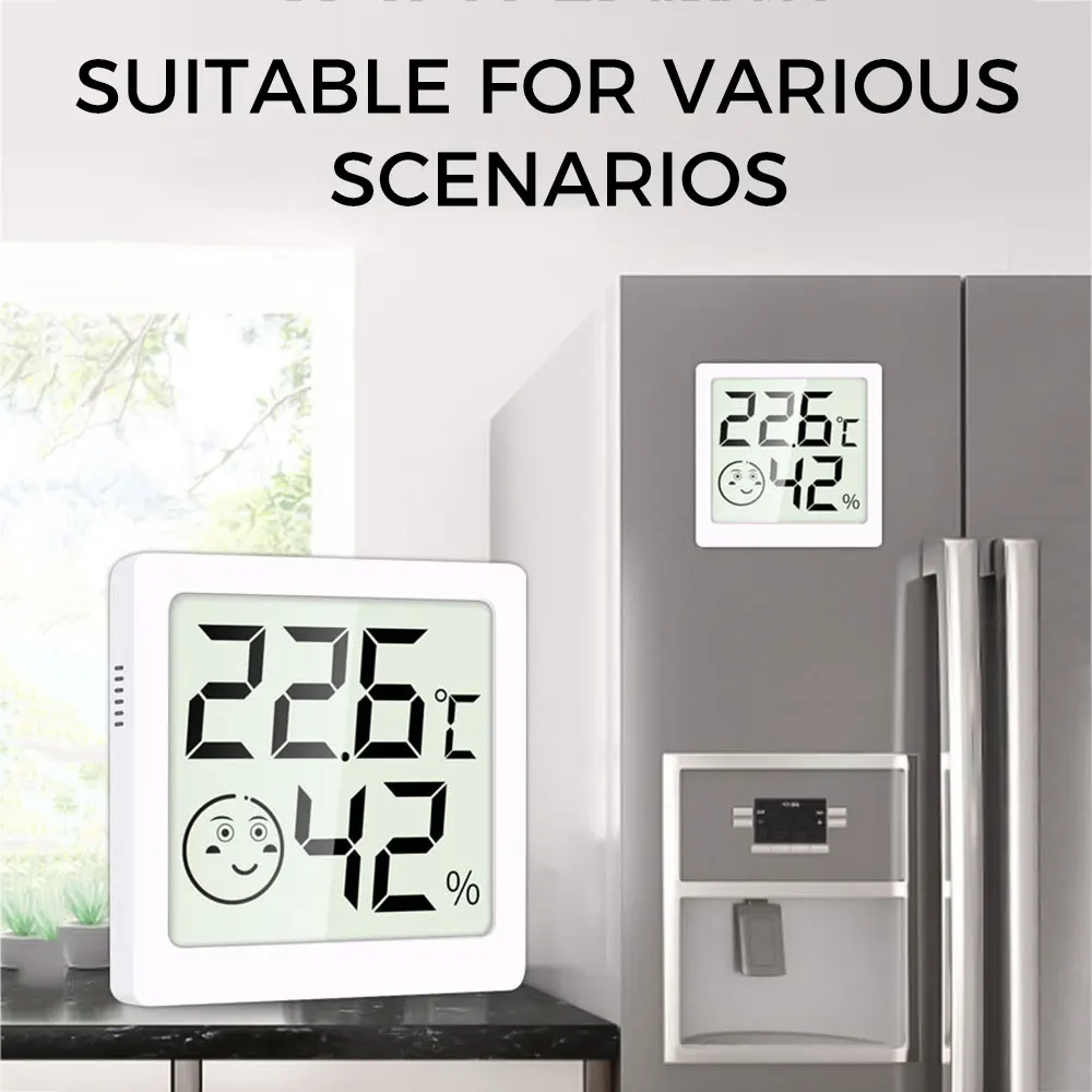 LX8101 LCD Digital Weather Station Electronic Thermometer Hygrometer Internal Outdoor Temperature Humidity Tester Meter Smart Life