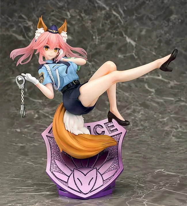 In Stock 100% Original Fate/Extella Link Tamamo No Mae FOX Female Police Uniform Ver. Anime Figure PVC Collectible Model Toys