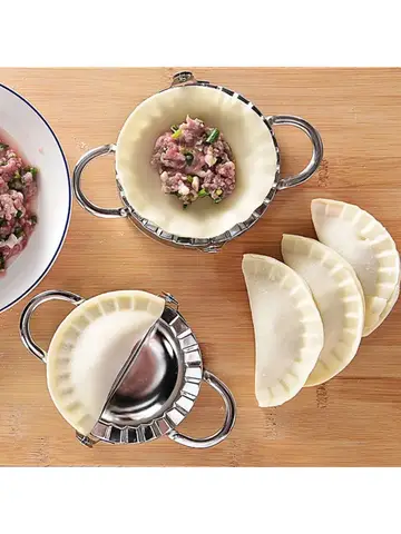 Stainless Steel Dumpling Maker Dumpling Skin Mold Ravioli Maker Press Pie Making Press Wrapper Pastry Maker Kitchen Accessories