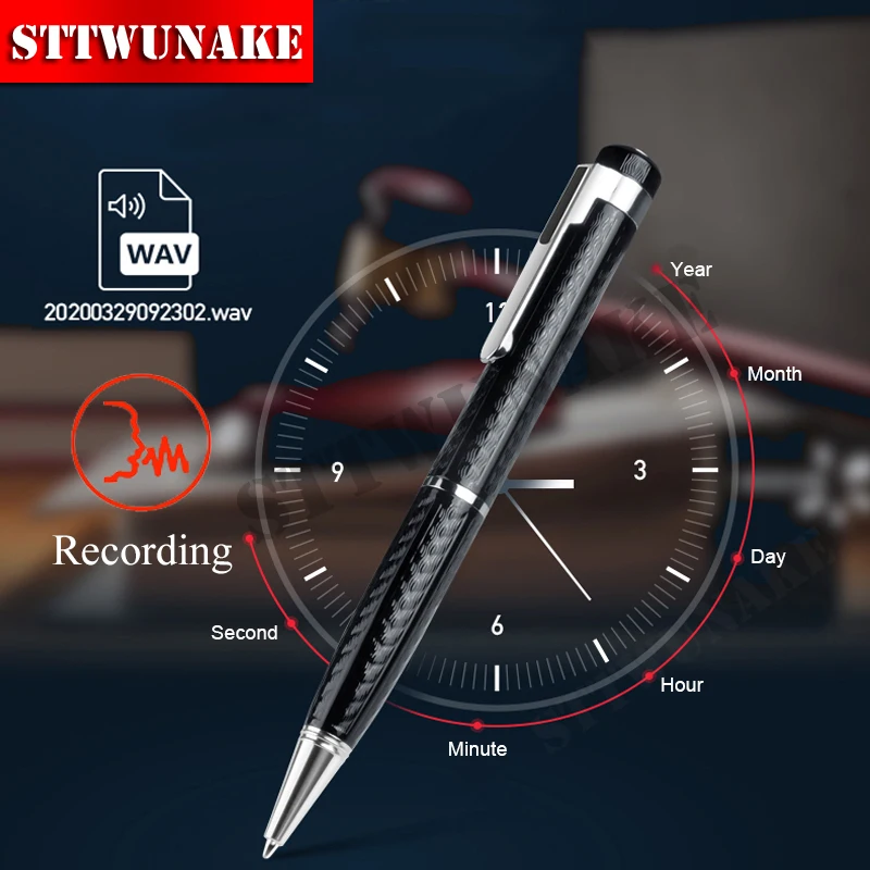 Digital Voice Recorder Pen Portable USB MP3 Playback Mini Voice Recording for Lectures Meetings Classes 8G 16G 32G