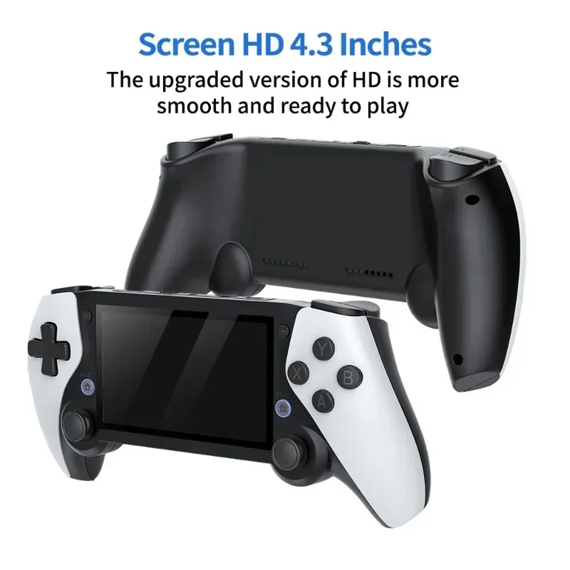 M25 Handheld Game Player Retro Gaming Console 4.3 Inch HD LCD Screen Support Linux/ EmuELEC 20000+ Classic Games for PS1 PSP N64