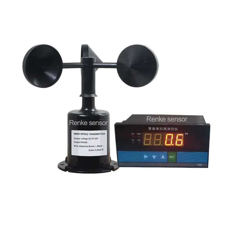 

3 Axis Anemometer Wind Speed Measuring 3 Cup Polycarbonate Wind Speed Sensor