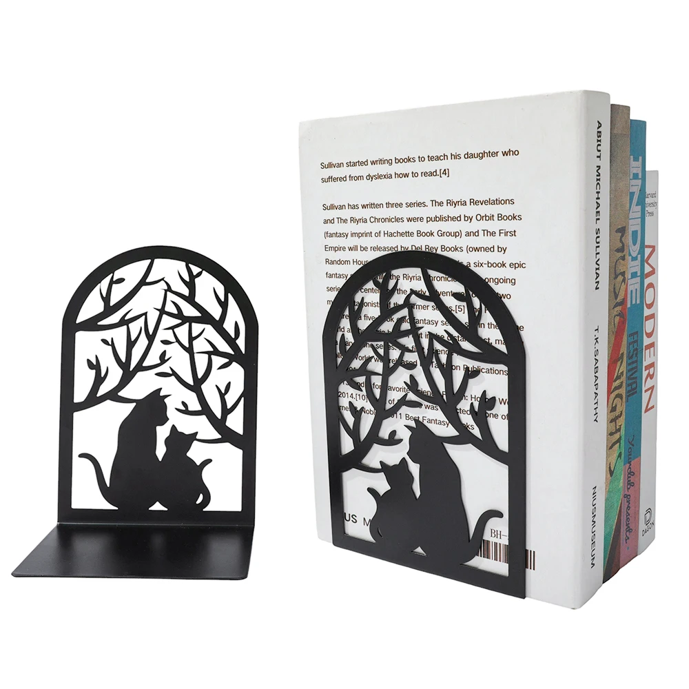 Creative Black Kitten Bookends Cat Slave Daily Gift Birthday Gift Student Study Stationery Teacher Office Stationery