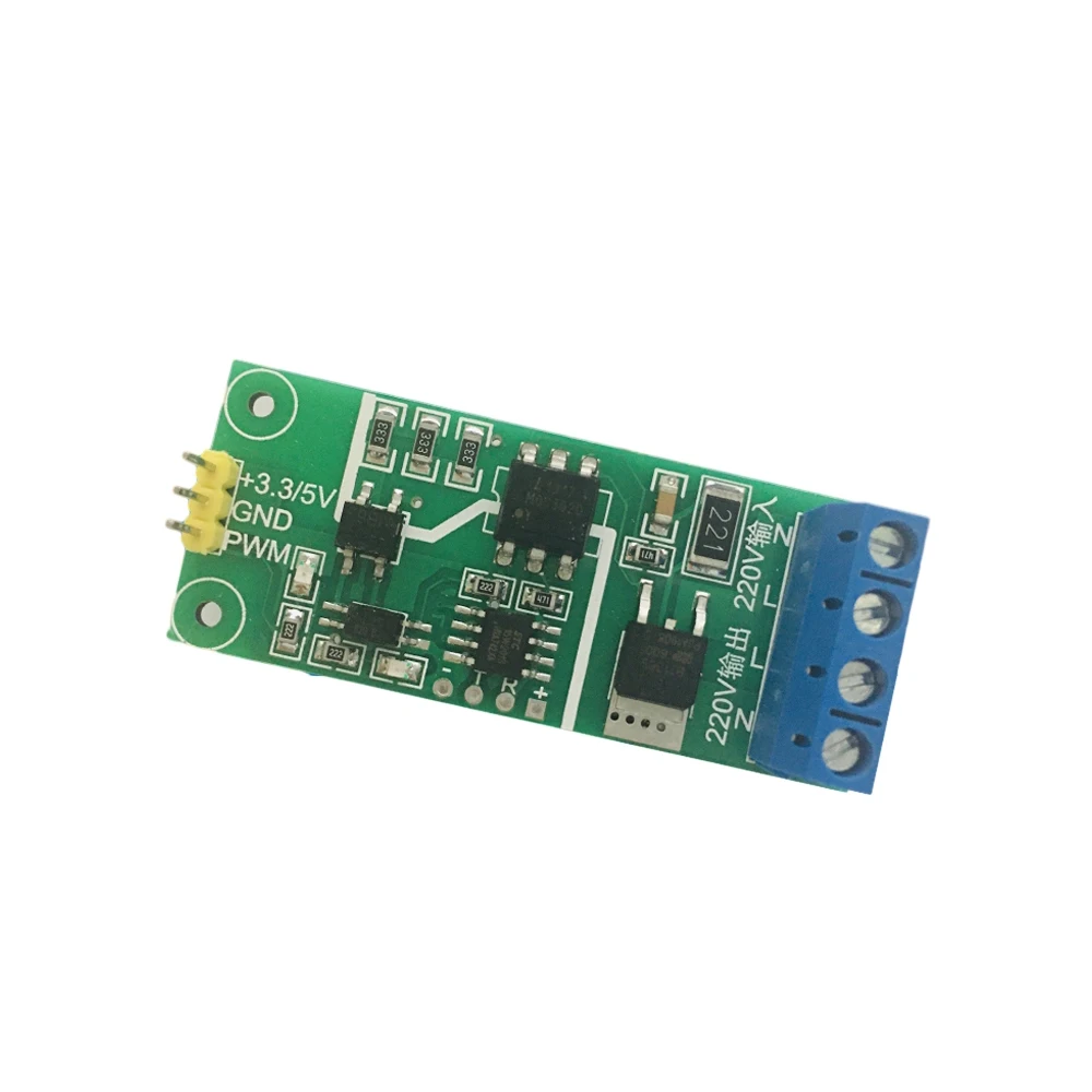 Imagem -03 - Dimmer do Controlador de Velocidade do Motor Regulador de Potência da Tensão da Velocidade Scr Pwm Frequência 0100 Ciclo do Dever Módulo Ajustável ca 220v