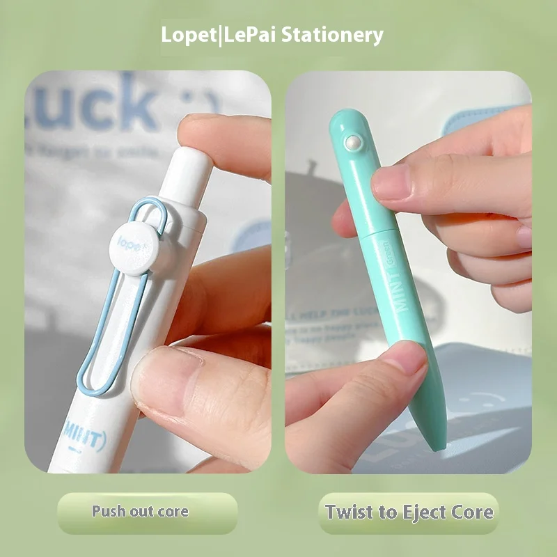 

Lopet 4 шт., мини-карманная гелевая ручка с фруктовым ароматом, наконечник 0,5 мм ST, черные быстросохнущие чернила, гладкое письмо, студенческий экзамен, офисные канцелярские принадлежности