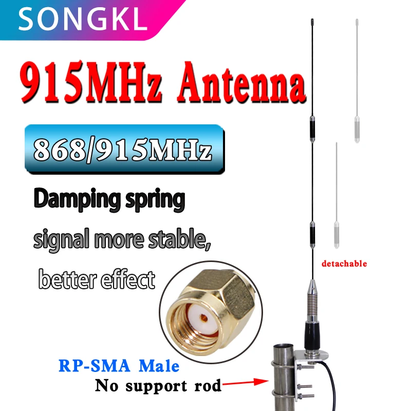 LoRa 868MHz Antenna 915mhz Omnidirectional Stainless Steel 10dBi Antenna Outdoor Monitoring Repeater UHF IOT RFID lora Antenna