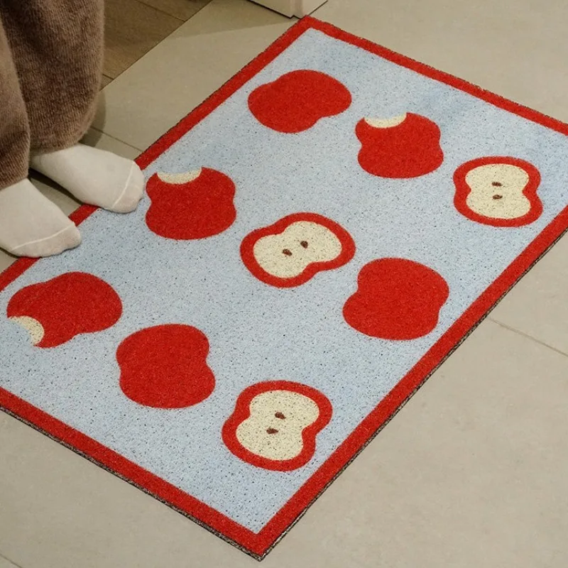 

Korean Dirt Resistant Entrance Door Mat Non-Slip Dust-Proof Wear-Resistant Foot Mat Water-absorbing Quick-drying Floor Mat