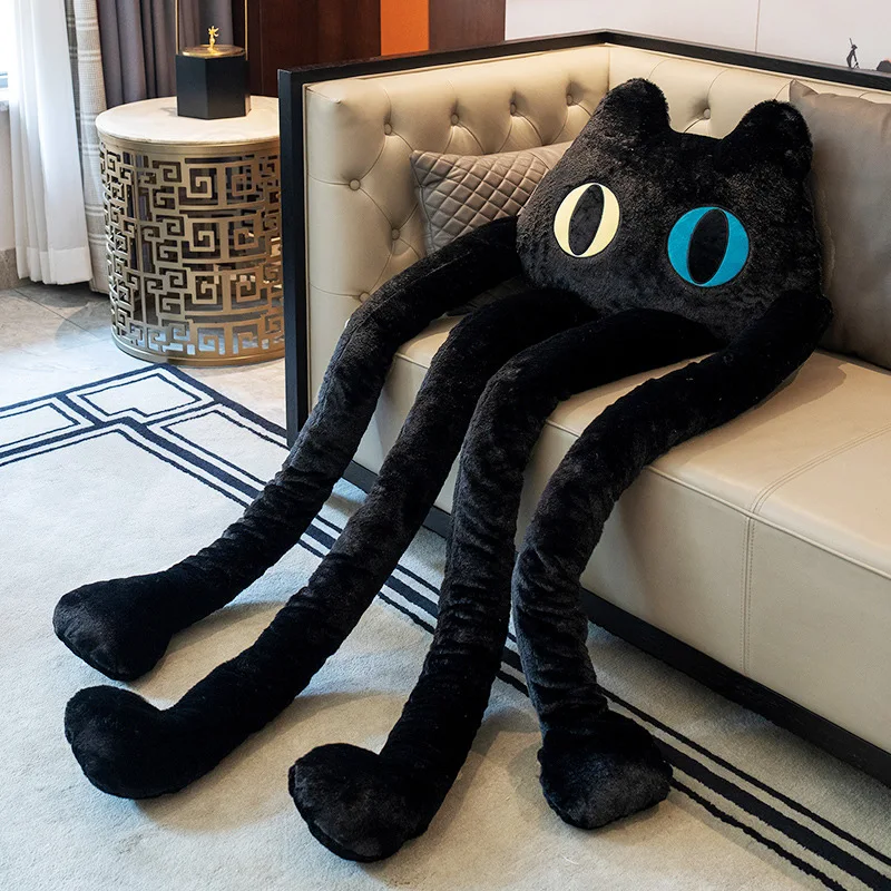 

Cute Long Legs Black Cat Doll Pink Rabbit Pillow Girl Sleeping Oversized Dolls Octopus Green Frog Giant Plush Toy DY10108