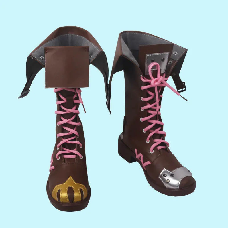 Jeu Jinx Cosplay chaussures bottes hautes talons pour femmes hommes jeu de rôle Halloween carnaval fête accessoires