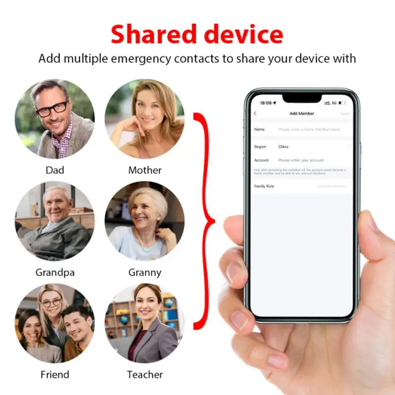 1~8PCS Tuya Intelligent Self-defense Alarm Locator Personal Alarm LED Lighting For Women Children Outdoors Safety High Decibel