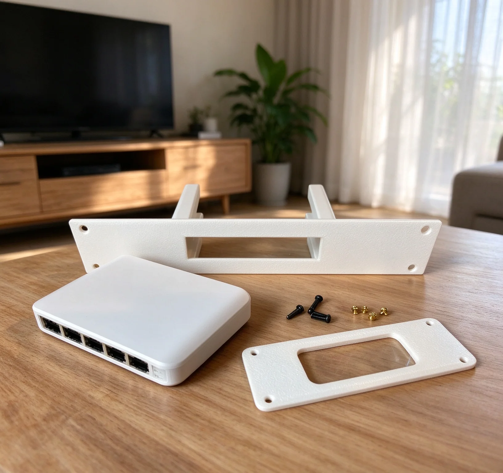 Rack Mount For UniFi (USW-FLEX-MINI) 10 Inch Accurate shaping design matches switch profile and maintains stable hardware placem