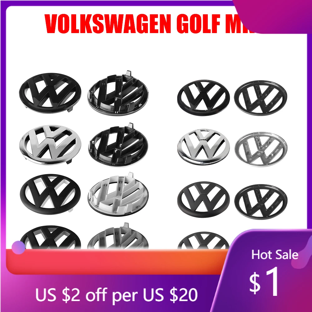

Горячая новинка 2026: 2 шт. оригинальных эмблем на крышку багажника и переднюю часть для Volkswagen VW Golf 6 (MK6) 2010-2013