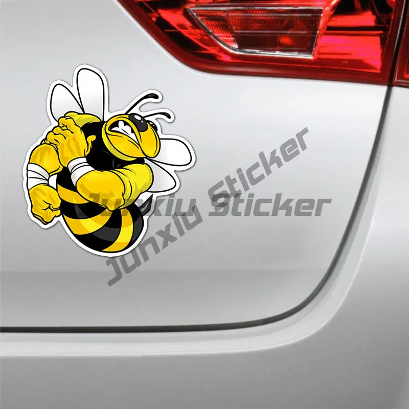 Various Sizes Self-adhesive Decal Bee Strong Car Sticker Waterproof Auto Decors on Bumper Rear Window