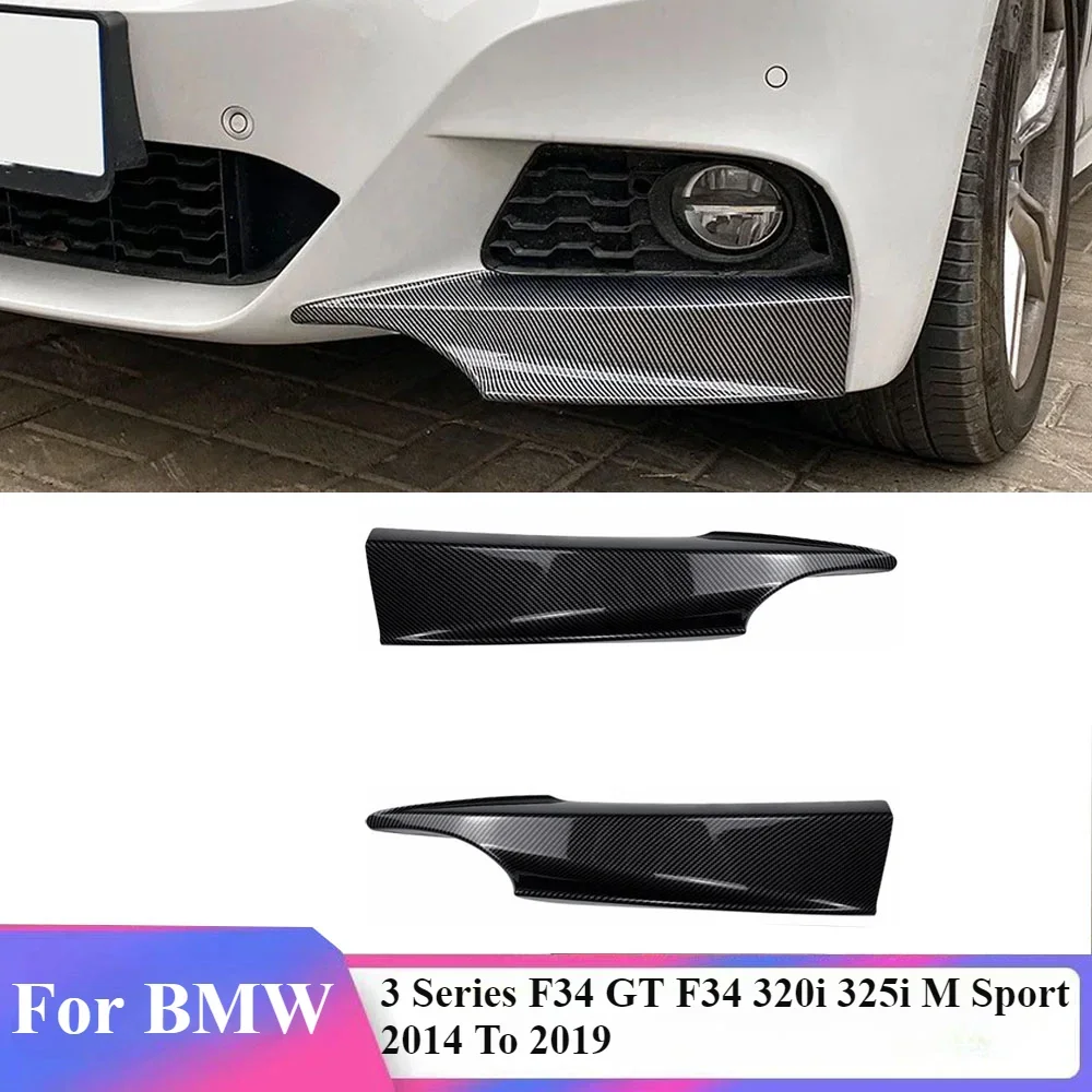 Front Bumper Lip Spoiler Side Cover Diffuser Splitter Corner Body Kit 2014 To 2019 For BMW 3 Series F34 GT F34 320i 325i M Sport