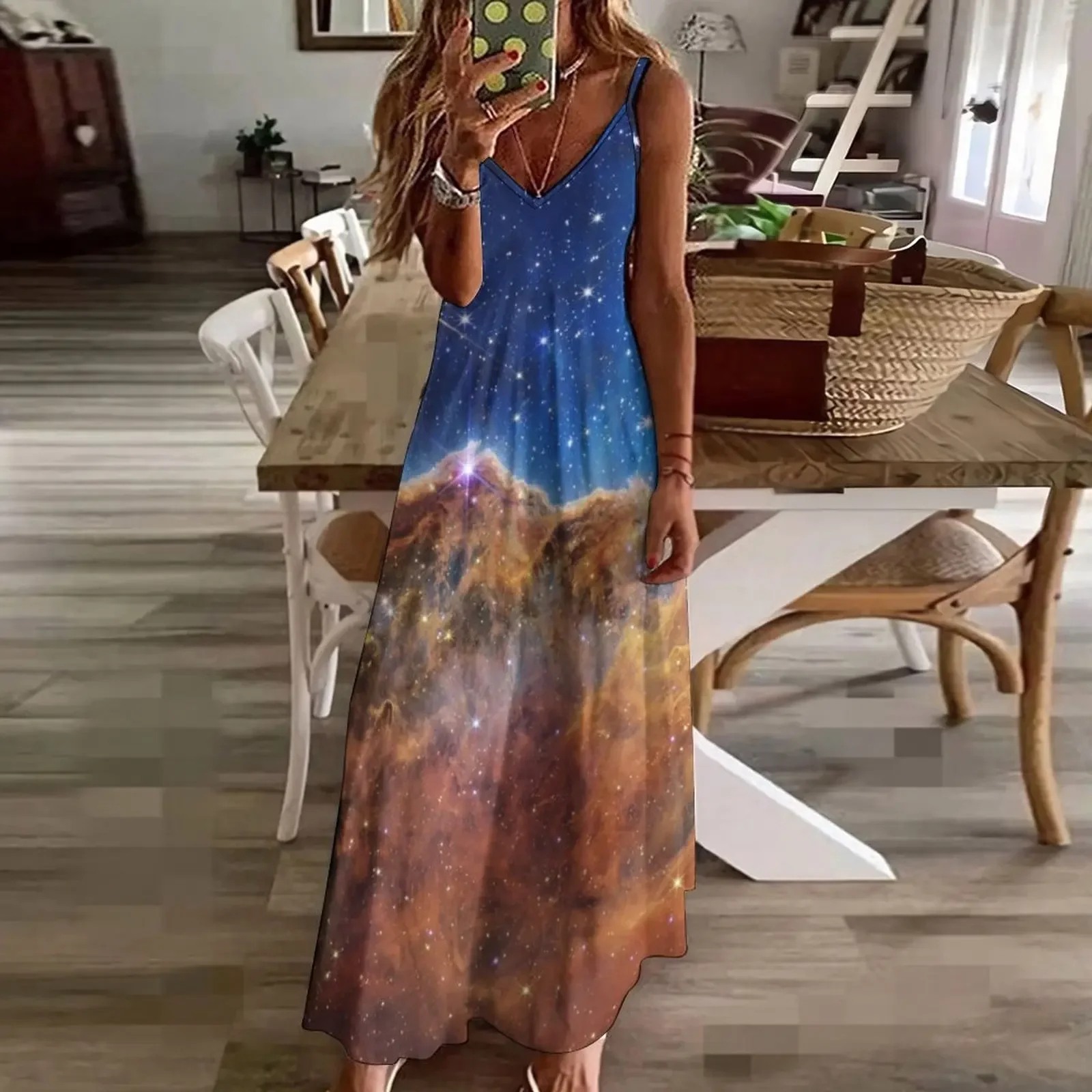 James Webb Space Telescope Cosmic Cliffs Carina Nebula Sleeveless Dress Party dresses dresses for women 2024