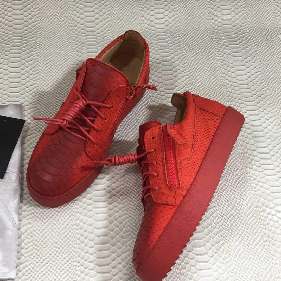 

New Fashion Casual Sneakers for Men Brand Designer Women Tennis shoes Luxury Real Leather GZ Loafers Sports shoes 35-48 G0233