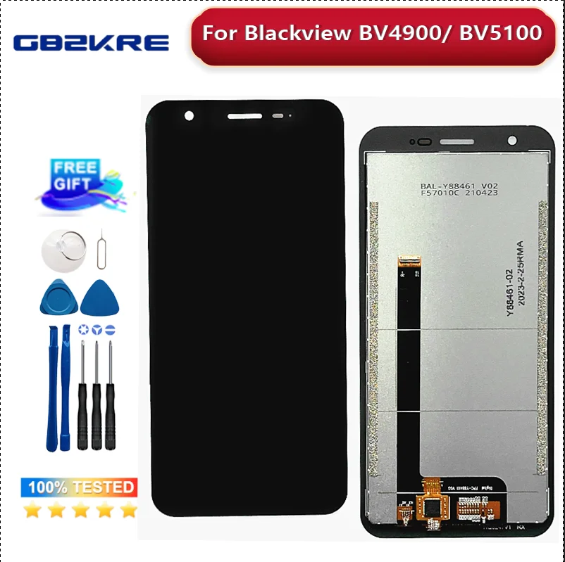 Nowy oryginał dla Blackview BV4900 bv4900Pro BV5100 Pro LCD i ekran dotykowy Digitizer moduł ekranu wyświetlacza akcesoria montaż